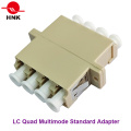 Adaptador estándar de fibra óptica de plástico LC Quad